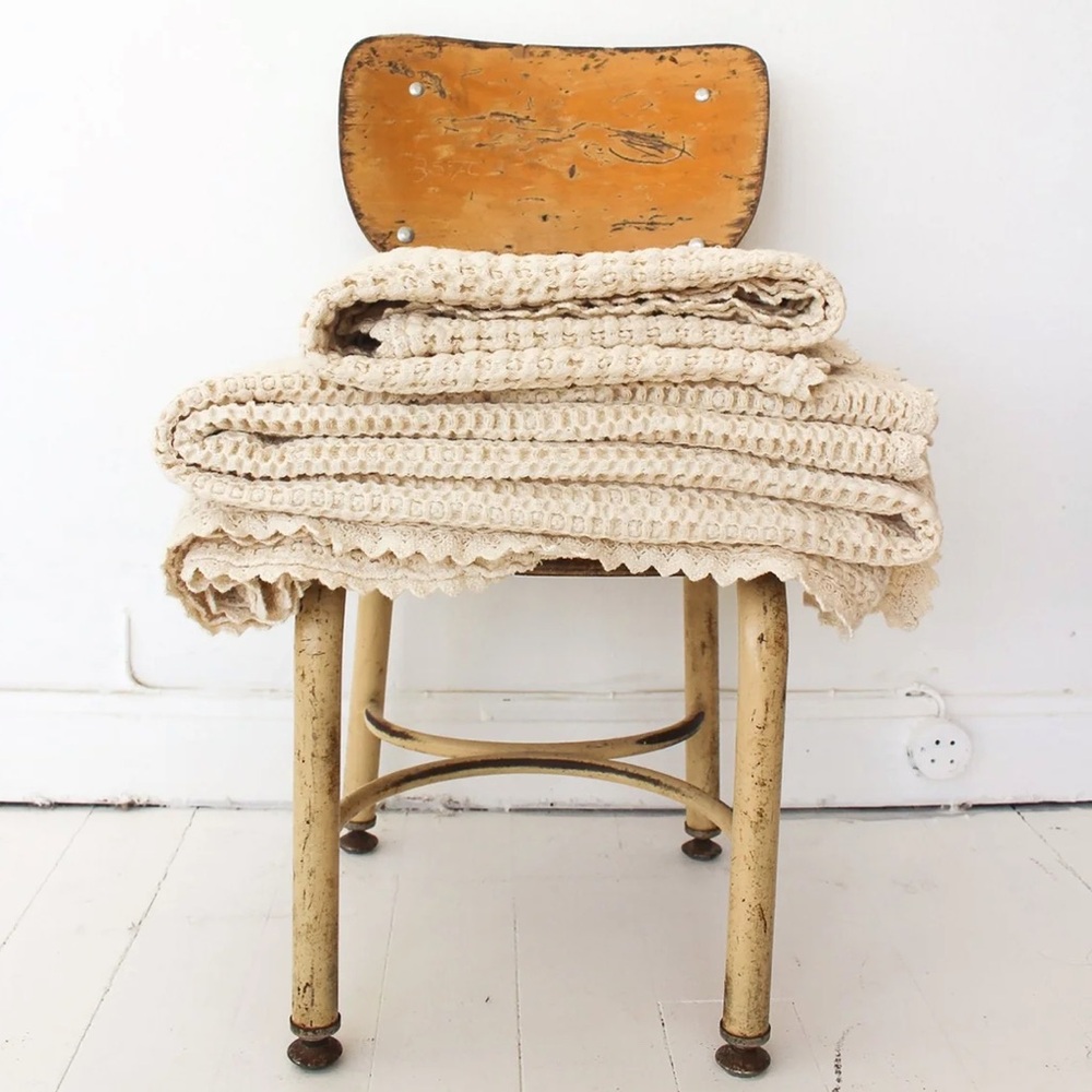 Fin and Vince - Cozy Waffle Blanket Milk XL